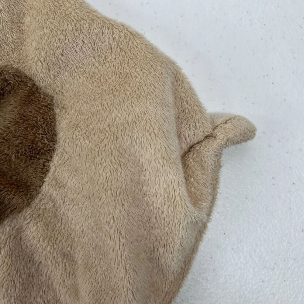 Angel Dear‎ Lovey Baby Security Blanket Plush Brown Tan Puppy Embroidered Face